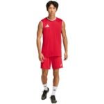 adidas Entrada 26 Sleeveless Jersey Mens T-Shirt Red KB3932 - Image 7