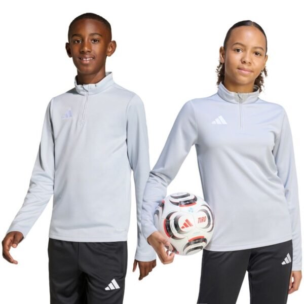 adidas Entrada 26 Training Top light gray kids sweatshirt JZ6637