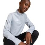 adidas Entrada 26 Training Top light gray kids sweatshirt JZ6637 - Image 7