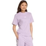 adidas Essentials 3-Stripes Cotton Womens T-Shirt Light Purple JX7619