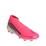 Adidas F50 Hyperfast League Mid FG football boots pink KJ6714 - Image 2
