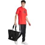 adidas Logo Graphic Mens T-Shirt Red JJ3934 - Image 6