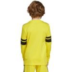 adidas Squadra 25 Long Sleeve Kids T-Shirt Yellow JJ0043 - Image 4