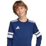 adidas Squadra 25 Long Sleeve Navy Blue Kids T-Shirt JJ0049 - Image 6
