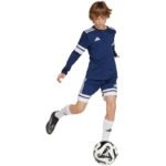adidas Squadra 25 Long Sleeve Navy Blue Kids T-Shirt JJ0049 - Image 8