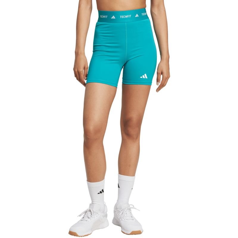 lupin-wear-ca-adidas-techfit-turquoise-women-s-shorts-jw7561-1617237 adidas Techfit Turquoise Womens Shorts JW7561 - Image 1