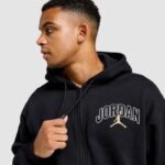 Air Jordan Brooklyn Fleece Full-Zip Hoodie Black - IB7908-011 - Image 2