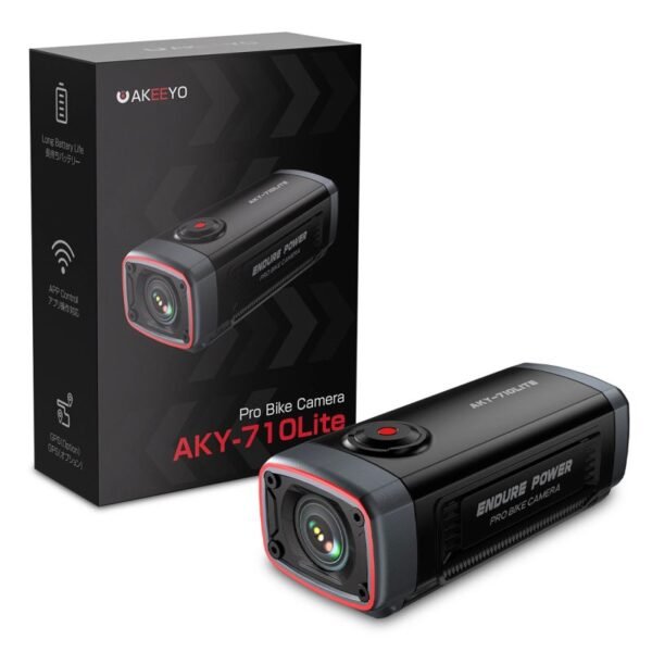 AKEEYO 710 Lite Handlebar Action Camera for Bikes and Motorcycles - Black