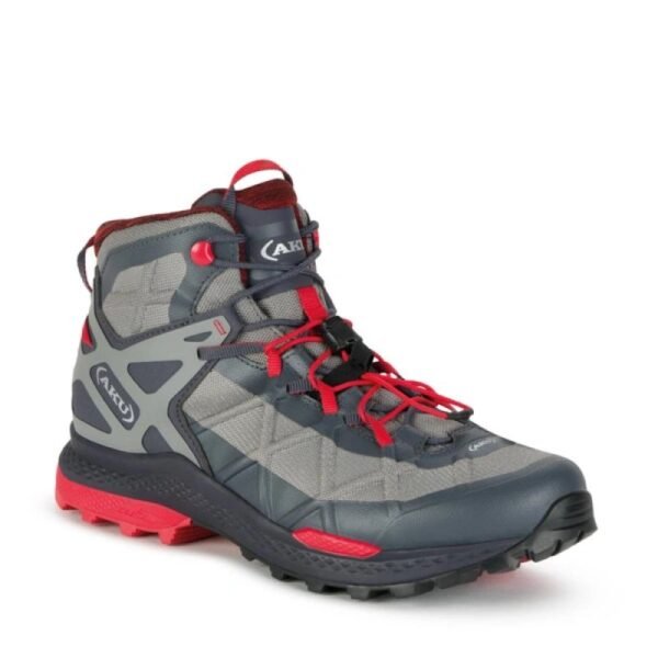 Aku Rocket Gore-tex Mens Hiking Boots, Gray Red