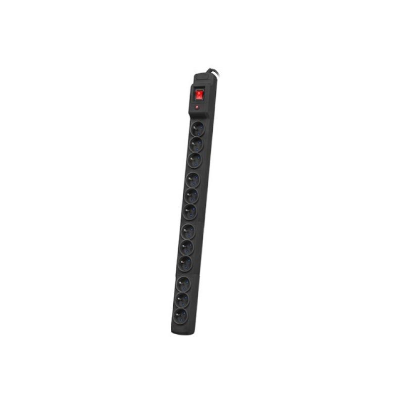 lupin-wear-ca-armac-multi-m12-power-strip-surge-protector-12-sockets-5m-cable-black-2448346 Armac Multi M12 | Power Strip | Surge Protector, 12 Sockets, 5m Cable, Black - Image 1