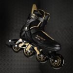 ARMOUR BLACK AND GOLD ROLLER SKATES SIZE 42 NILS EXTREME - Image 2