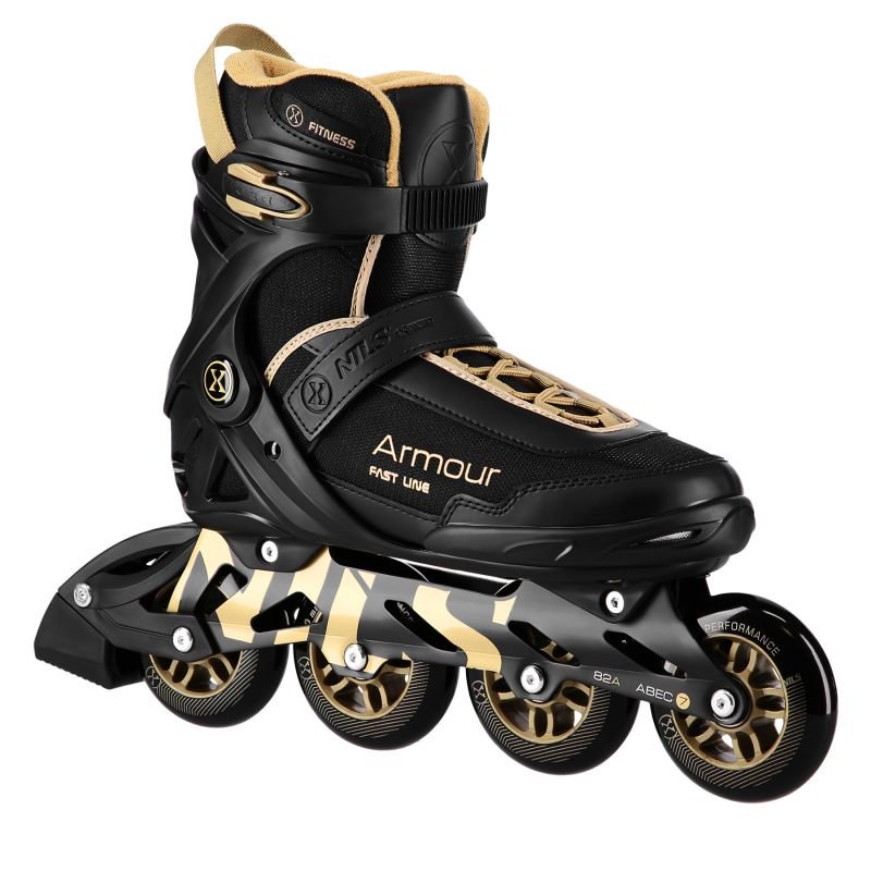 lupin-wear-ca-armour-black-and-gold-roller-skates-size-42-nils-extreme-2761760 ARMOUR BLACK AND GOLD ROLLER SKATES SIZE 42 NILS EXTREME - Image 1