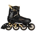 ARMOUR BLACK AND GOLD ROLLER SKATES SIZE 42 NILS EXTREME - Image 4