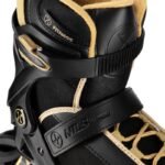 ARMOUR BLACK AND GOLD ROLLER SKATES SIZE 42 NILS EXTREME - Image 6