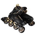ARMOUR BLACK AND GOLD ROLLER SKATES SIZE 42 NILS EXTREME - Image 7
