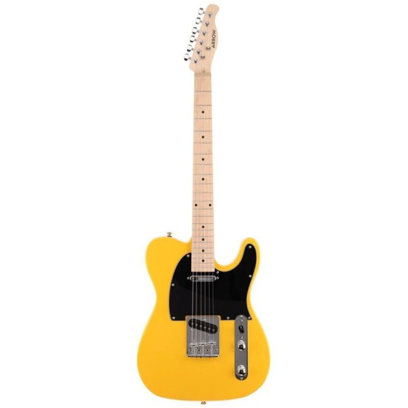 lupin-wear-ca-arrow-telico-tl-11-peanut-butter-maple-black-electric-guitar-3140486 Arrow Telico TL 11 Peanut Butter Maple/Black - Electric Guitar - Image 1