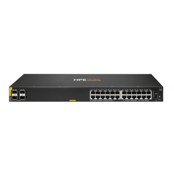 Aruba 6000 24G Class4 PoE 4SFP 370W Managed L3 Gigabit Ethernet (10/100/1000) PoE Support 1U
