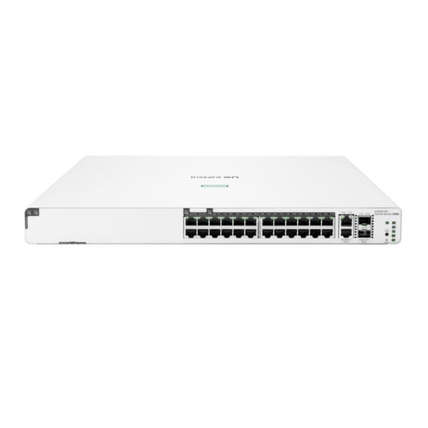 Aruba Instant On 1960 24G 20p Class4 4p Class6 PoE 2XGT 2SFP+ 370W Managed L2+ Gigabit Ethernet (10/100/1000) PoE Support 1U White