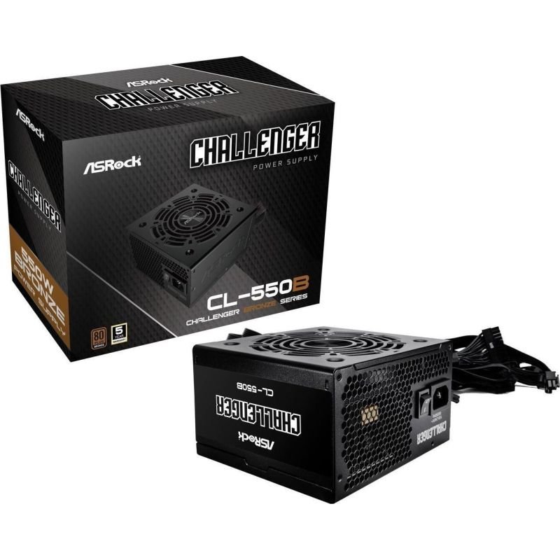 lupin-wear-ca-asrock-challenger-550w-80-plus-bronze-power-supply-2346973 ASRock CHALLENGER 550W 80 Plus Bronze Power Supply - Image 1