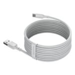 BASEUS USB/USB-C SIMPLE WISDOM CABLE, 40W, 5A, 1.5M WHITE - Image 3