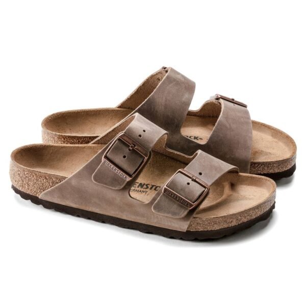 Birkenstock Arizona Tabacco Brown narrow mens brown flip-flops (0352203)