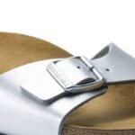 Birkenstock Madrid Birko-Flor Silver womens flip-flops regular wide (0040411) - Image 3