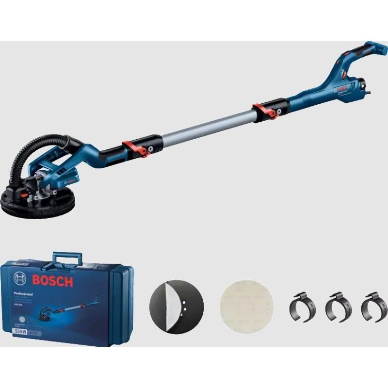 lupin-wear-ca-bosch-500-series-gtr-550-drywall-sander-910-rpm-black-blue-white-500-w-2349796 Bosch 500 Series GTR 550 Drywall Sander 910 RPM Black, Blue, White 500 W - Image 1