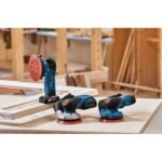 Bosch GEX 18V-125 Professional Random Orbital Sander 10000 RPM 20000 OPM Black, Blue, Gray, Red - Image 4