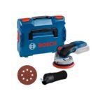 Bosch GEX 18V-125 Professional Random Orbital Sander 10000 RPM 20000 OPM Black, Blue, Gray, Red - Image 7