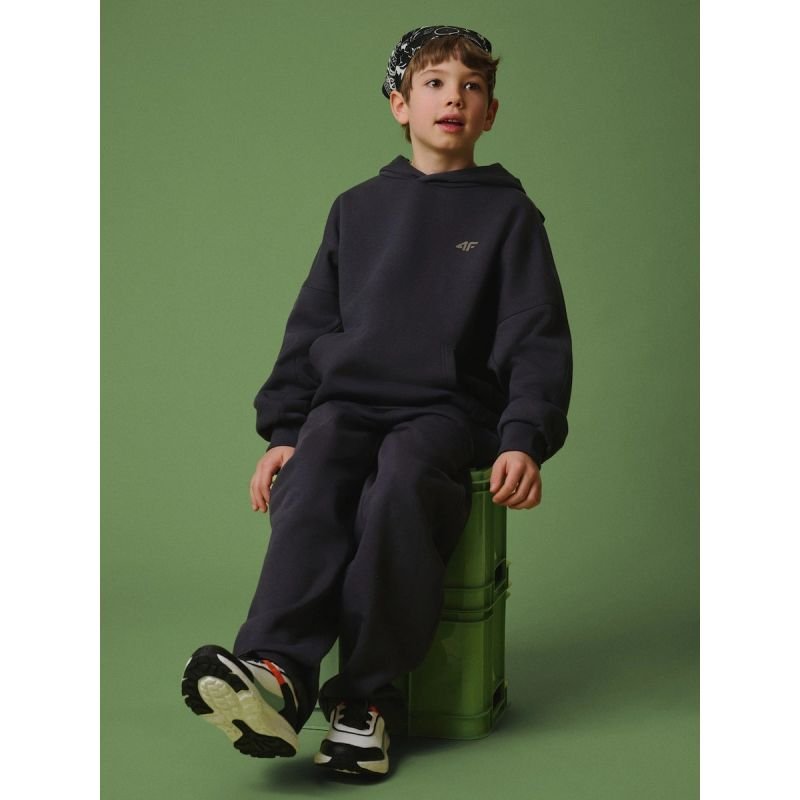 lupin-wear-ca-boy-s-loose-hooded-sweatshirt-4f-4fjrss26tswsm2828-22s-3005453 Boys loose hooded sweatshirt 4F 4FJRSS26TSWSM2828-22S - Image 1