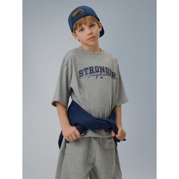 Boys loose T-shirt with print 4F 4FJRSS26TTSHM3465-27M