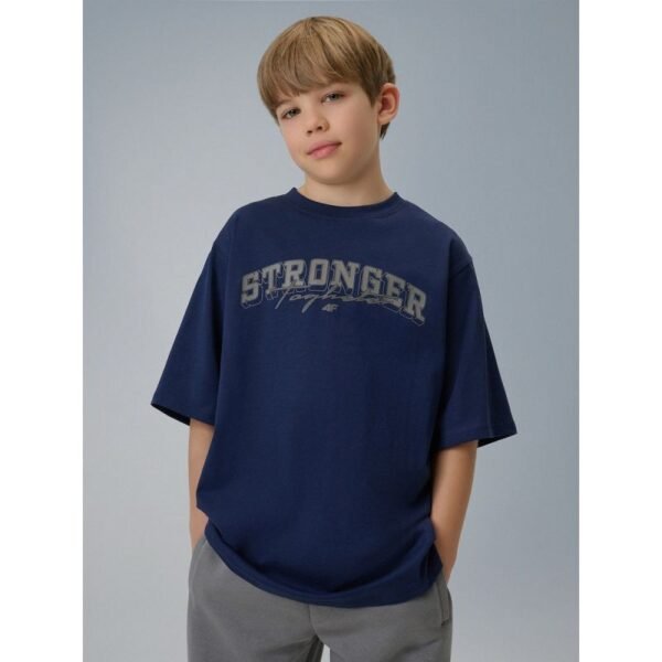 Boys loose T-shirt with print 4F 4FJRSS26TTSHM3465-31S