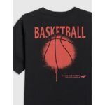 Boys loose T-shirt with print 4F 4FJRSS26TTSHM3835-20S - Image 5