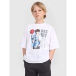 Boys oversize T-shirt with print 4F 4FJRAW25TTSHM3062-10S