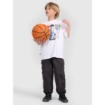 Boys oversize T-shirt with print 4F 4FJRAW25TTSHM3062-10S - Image 3