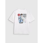 Boys oversize T-shirt with print 4F 4FJRAW25TTSHM3062-10S - Image 6