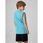 Boys regular sleeveless T-shirt with print 4F 4FJRSS26TSLEM354-047S - Image 2