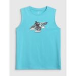 Boys regular sleeveless T-shirt with print 4F 4FJRSS26TSLEM354-047S - Image 5