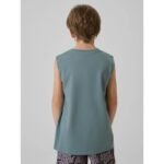 Boys regular sleeveless T-shirt with print 4F 4FJRSS26TSLEM354-46S - Image 2