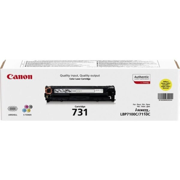 Canon 731 Toner Cartridge 1pc Original Yellow