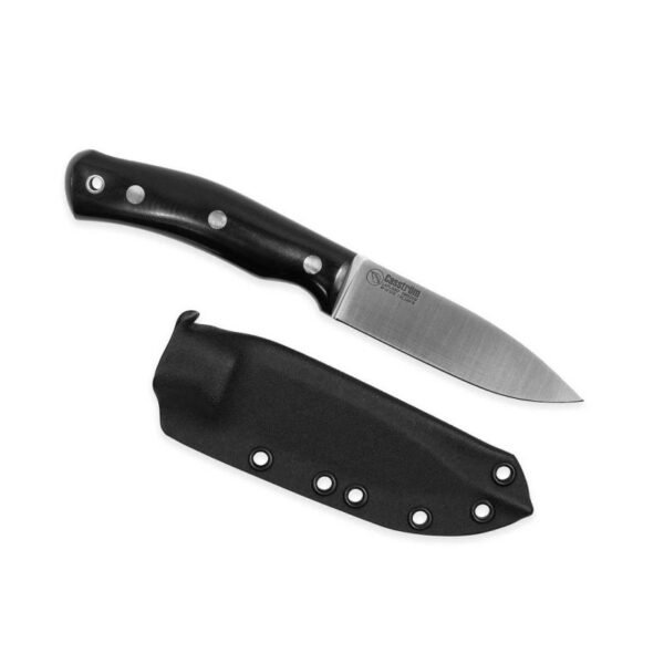 Casström No. 10 SFK Black Micarta 14C28N Kydex Knife