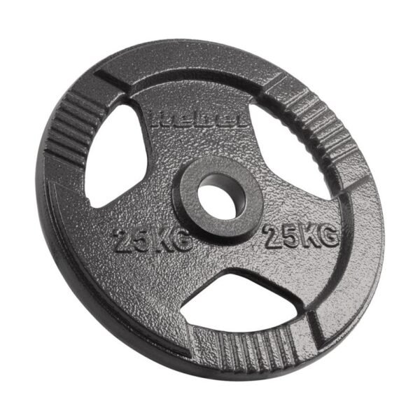 Cast iron Olympic weight plate 25kg, 51mm hole, plate with handles, REBEL ACTIVE