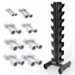 CHD DUMBBELL SET 2 x 1 - 8 KG (72 KG) + STR36 HMS RACK