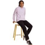 Childrens adidas Essentials Hoody light purple KS0366 - Image 6