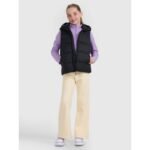 Childrens down vest with synthetic filling 4F 4FJRAW25TVJAU331-20S - Image 2