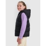 Childrens down vest with synthetic filling 4F 4FJRAW25TVJAU331-20S - Image 5
