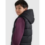 Childrens down vest with synthetic filling 4F 4FJRAW25TVJAU331-20S - Image 7