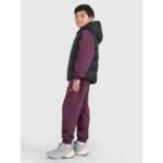 Childrens down vest with synthetic filling 4F 4FJRAW25TVJAU331-20S - Image 8