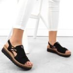 Comfortable Rieker W RKR677 black sandals - Image 4