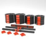 Composite dumbbell HMS SGC40 40kg + barbell - Image 2